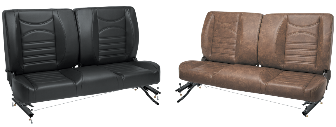 LMC TRUCK Signature Brown Custom Split Back Bench Seat